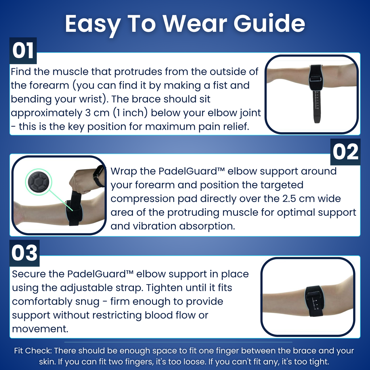 PadelGuard Elbow Support for Padel Elbow Pain